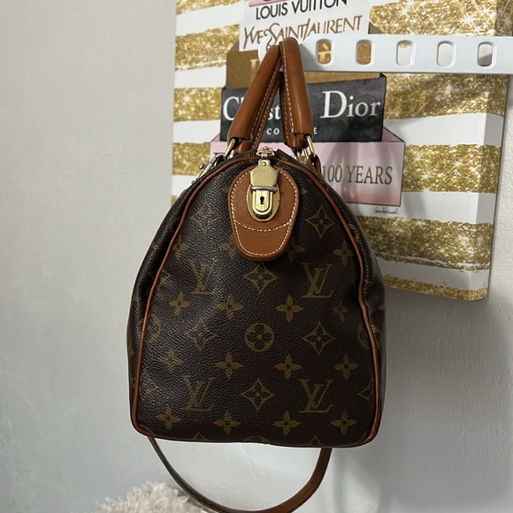 Louis Vuitton The French Co Made in USA Vintage Monogram Speedy 30 with … - Picture 5 of 17
